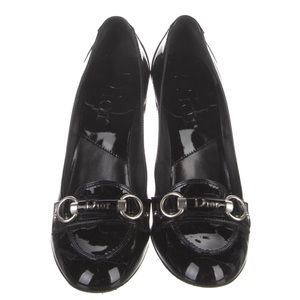 Christian Dior Women’s Patent Black Leather Pumps Size 7.5